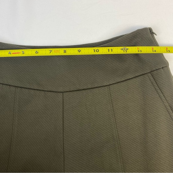 CAbi #4132R Academy Trouser Pants Wide Leg in Wren Olive Green/brown Size 6 - Picture 10 of 12